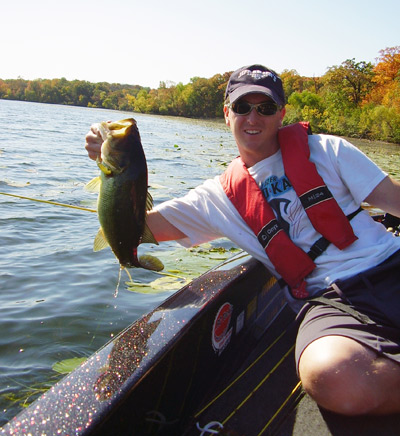 largemouth bass fishing in Wisconsin