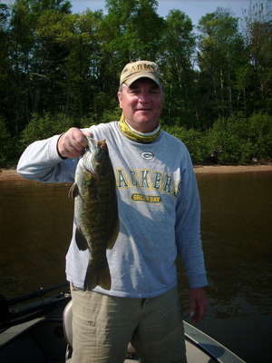 Bass fishing Ashland County Wisconsin