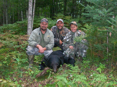 A Young Mike Foss bear hunter scores