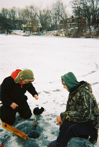 Ice Fishing Moose lake